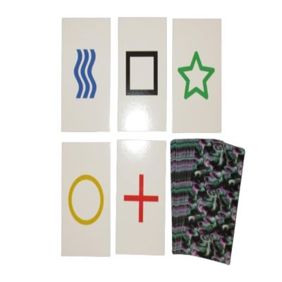 3PK E01C Low Cost Zener Style UNMARKED ESP Testing Cards - not Marked - not a Magic Trick