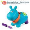 B. toys  Bouncy Boing Inflatable Hippo Ride  On Bouncer with Air Pump Included  Hankypants  Fun Bouncing Toy for Toddlers 18 Months and Up view 3