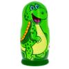 BestPysanky Set of 5 Dinosaurs Wooden Nesting Dolls 6 Inches view 2