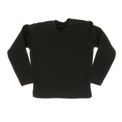 1:6 Black Long Sleeve T-Shirt for 12 inch Action Figure BBI Dragon Sideshow