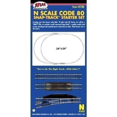 Atlas Model 2788 Code 80 Snap-Track Starter Set N ATL2788