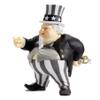 Kidrobot Uncle Scam Figure by Ron English Vinyl (Black/Gold) Figure view 2