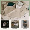 Parker Baby Diaper Caddy - Nursery Storage Bin and Car Organizer for Diapers and Baby Wipes - Gray, Regular view 4