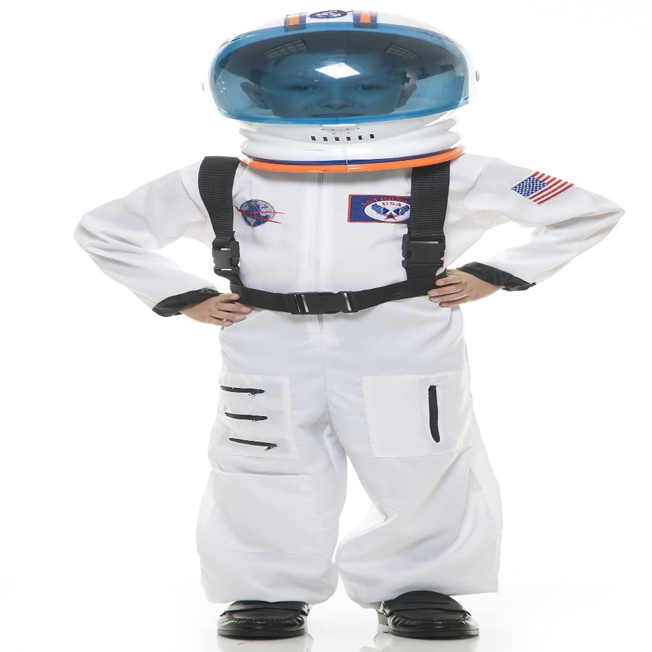 Charades Deluxe Kid's White NASA Junior Astronaut Costume