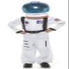 Charades Deluxe Kid's White NASA Junior Astronaut Costume view 1