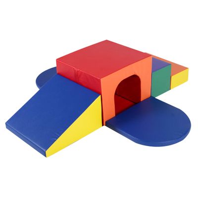 Children's Factory Baby Crawling Tunnel, Foam Climbing Blocks for Toddlers, Soft Homeschool Jungle Gym