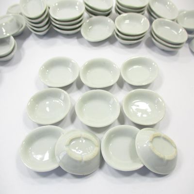 10 x35 mm White Oval Soup Bowl Dolls House Miniature Ceramic Supply 10840