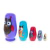 BestPysanky Set of 5 Wise Owls Family Wooden Nesting Dolls 5.75 Inches view 4