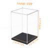 Odoria Clear Acrylic Display Box Case 3.7" High Small Size Dustproof Figure Display view 3