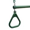 Gorilla Playsets 04-0006-G/G 17" Trapeze Bar Assembly with Rings - Green Bar, Rings, 36.5" Plastisol Coated Chains view 4