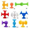 48 Piece Suction Cup Toys Construction Set - Silicone Building Blocks DIY Fun Bath Toys for Kids Ages 1-3, travel essentials for toddlers 1-3, Darts Sucker Toy with Toddler Road Trip Essentials view 2