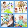 48 Piece Suction Cup Toys Construction Set - Silicone Building Blocks DIY Fun Bath Toys for Kids Ages 1-3, travel essentials for toddlers 1-3, Darts Sucker Toy with Toddler Road Trip Essentials view 4