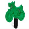 American Swing Products Motorcycle Spring Rider Roto-Molded Green, Child, Ride-On, Includes Rubber Spring, Decals view 2