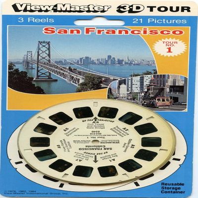 San Francisco, CA - Tour No. 1 - Classic ViewMaster - 3 Reels on Card