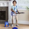 Best Choice Products Kids Electric Musical Guitar Play Set, Toy Guitar Starter Kit Bundle w/ 6 Demo Songs, Whammy Bar, Microphone, Amp, AUX, 2 Sticker Sheets - Blue view 2
