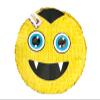 16" Vampire Emoticon Pinata Emoticon With Fangs Halloween Party Fall Birthday Bat view 1