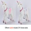 UFREE Large Ride on Horse, Action Pony Toy, Ride on Large 44 inch for Children 6 Years Old to Adult. (Unicorn, Pink Horn) view 4