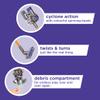 Casdon Dyson Cordless Vacuum Interactive & Officially Licensed Toy Dyson Vacuum For Children Aged 3+ Realistic Role-Play Fun, Purple and Orange view 4