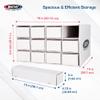 BCW Card House Storage Unit with 12 x 800ct Boxes | Holds Up to 9600 Cards | Organizer for Sports Cards, Pokmon, Magic: The Gathering & More view 3