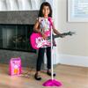 Best Choice Products Kids Electric Musical Guitar Play Set, Toy Guitar Starter Kit Bundle w/ 6 Demo Songs, Whammy Bar, Microphone, Amp, AUX, 2 Sticker Sheets - Pink view 2
