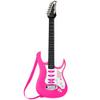 Best Choice Products Kids Electric Musical Guitar Play Set, Toy Guitar Starter Kit Bundle w/ 6 Demo Songs, Whammy Bar, Microphone, Amp, AUX, 2 Sticker Sheets - Pink view 4