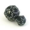 120-sided and 48-sided Dice in Black view 1
