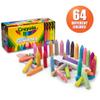 Crayola Ultimate Washable Chalk Collection (64ct), Bulk Outdoor Sidewalk Chalk for Kids, Anti-Roll Sticks, Outdoor Activities & Toys for Kids, Ages 3, 4, 5 view 3