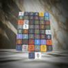 Assorted Colors Elemental Dice with Numbers D6 16mm (5/8in) Pack of 50 Dice Koplow Games view 4