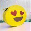16" Love Emoticon Pinata Yellow Color Emoticon Smiley Party Supplies Decoration Teens Birthday view 2