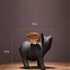 Colias Wing Home Decor-Cuddly Pig Shape Stylish Design Coin Bank Money Saving Bank Toy Bank Cents Penny Piggy Bank-Black&Gold view 2