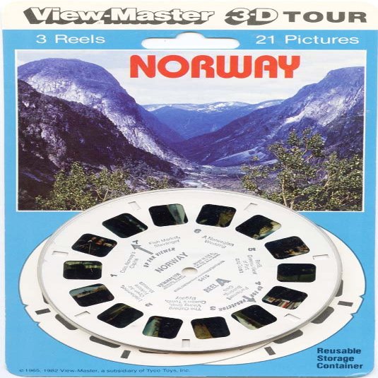 Norway - Classic ViewMaster - 3 reels - 21 3D Images - New