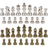 Hayes Inlaid Maple, Mahogany, and Sapele Wood Chess Board with Metal Pieces, 2.5 Inch King, and Extra Queens (Large 15 x 15 Inch Set) view 4