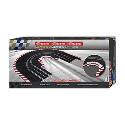 Carrera 20613 Hairpin Curve add on Expansion Accessory Compatible with Evolution, Digital 132, and Digital 124 Slot car Tracks