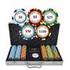 MRC 300 pcs Monte Carlo Poker Club Poker Chips Set with Aluminum Case Custom Build view 1