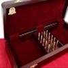 14" 4 Track Continuous Cribbage Board W/ Card Storage Maple Tracks on Bloodwood - Corner, Skunk & Games Won view 3