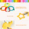 4 Packs Baby Stroller Toys Car Seat Hanging Bell For Boys Girls,Adorable Animal Infant Play Music Crib Toy Carseat Rattles Educational Toys,Kids Hand Bell Puppet With Cute Wind Chime And Squeak view 3