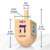 Zion Judaica Wood Dreidels Medium Sized Bulk Pack Wooden Hanukkah Dreidles in Ziplock Bag Chanukah Fun Game (30 Pack) view 3