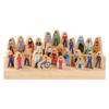 Constructive Playthings Wooden Community Helpers 25-Piece Wood Block Play Figurine Set, Freestanding Inclusive and Diverse Wood Toy Figures for Kids Ages 3+ view 1