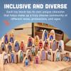 Constructive Playthings Wooden Community Helpers 25-Piece Wood Block Play Figurine Set, Freestanding Inclusive and Diverse Wood Toy Figures for Kids Ages 3+ view 4