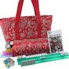 166 Tiles American Mahjong Set Red Phoenix Soft Bag 4 Color Pushers / Racks Easy Carry Western Mahjongg Travel Game Set view 1
