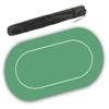 DA VINCI Non Slip 70 x 36 inch Neoprene Rubber Foam Poker Table Mat and Card Game Layout (Green) view 1