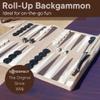 Sondergut Roll-up Suede Backgammon Game Cream view 2