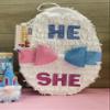 2-D He or She Easter Egg Pinata for Gender Reveal Party view 2