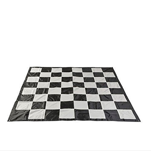 MegaChess Large Chess Game Mat - Nylon - Large Size - Compatable with The 12 Inch and 16 Inch Large Chess Sets and The 4 Inch Large Checkers