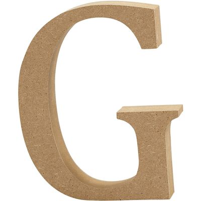 Creativ "g" Mdf Letter, Brown, 13 x 2cm