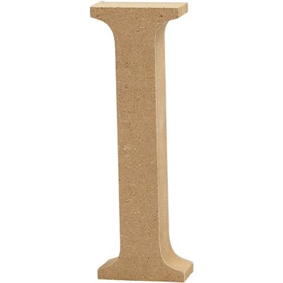 Creativ "i" Mdf Letter, Brown, 13 x 2cm