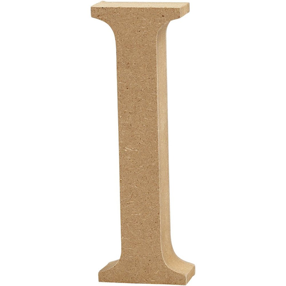 Creativ "i" Mdf Letter, Brown, 13 x 2cm
