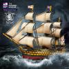 CubicFun 3D Puzzles Large HMS Victory Vessel Ship Sailboat Model Kits for Adults and Teens Toys, 189 Pieces, T4019h view 2