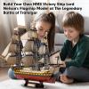 CubicFun 3D Puzzles Large HMS Victory Vessel Ship Sailboat Model Kits for Adults and Teens Toys, 189 Pieces, T4019h view 3