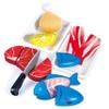 Hape Tasty Proteins Set | Wooden Pretend Play Food Set for Kids, Basic Play Cooking Ingredients and Accessories Set, Multicolor view 1